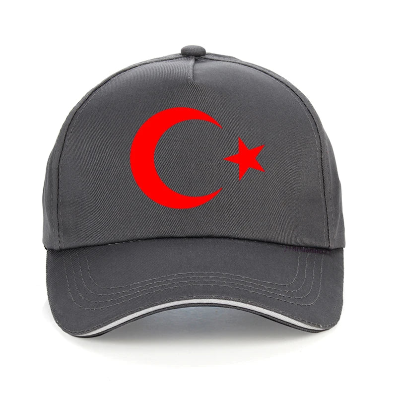 Men’s Turkish Flag Baseball Cap – Summer Casual Dad Hat, Fashion Accessory for Women & Men”