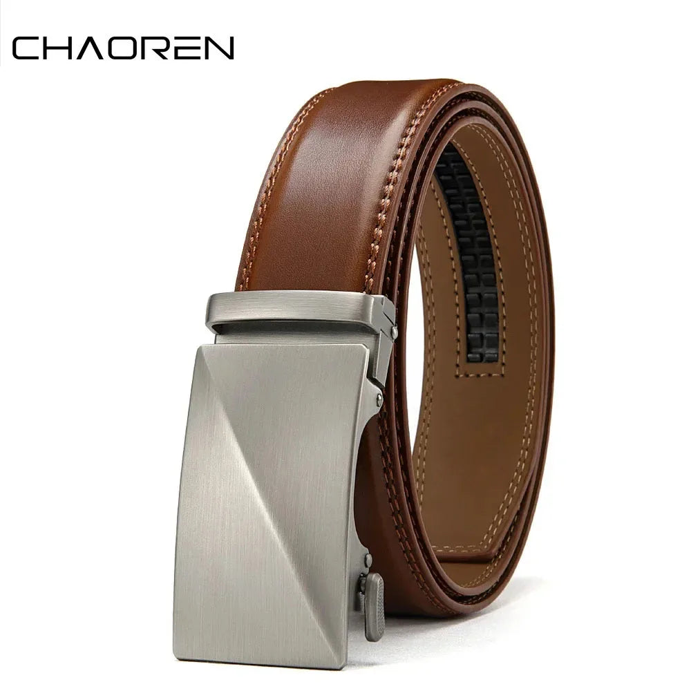 Automatic Buckle Men Belts Luxury Brand Belts For Men Leather Strap Casual Business For Men's Gifts Easy Style