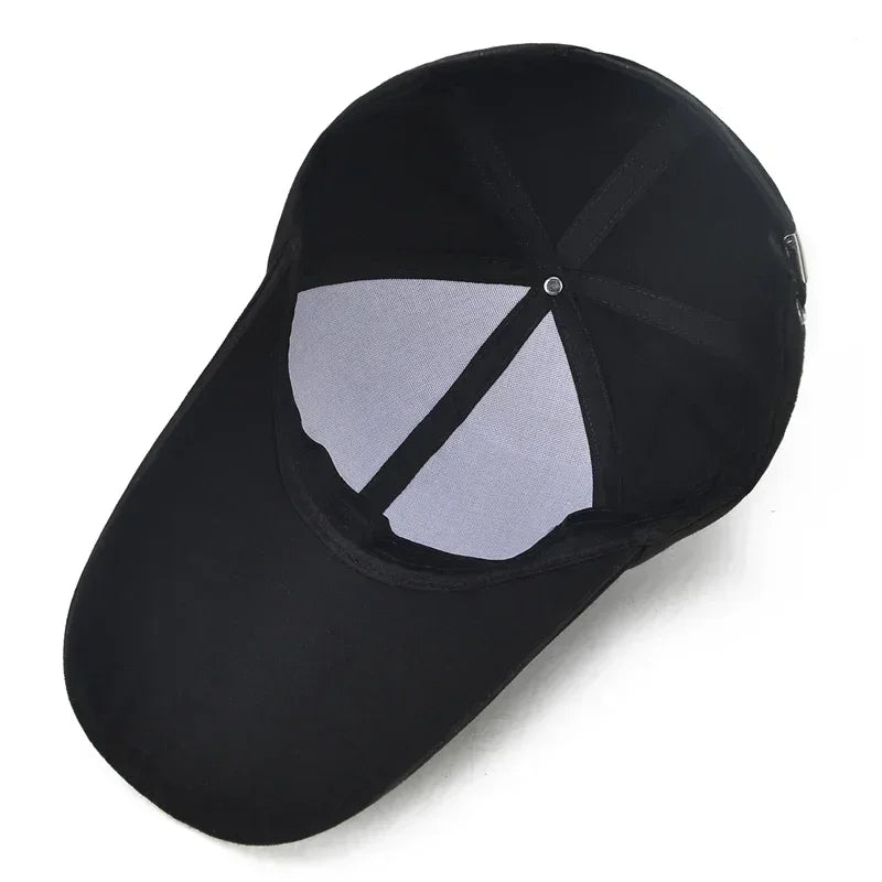 Canvas Long-Brim Snapback Cap – Casual Summer Hat for Men & Women, Sun-Blocking Design