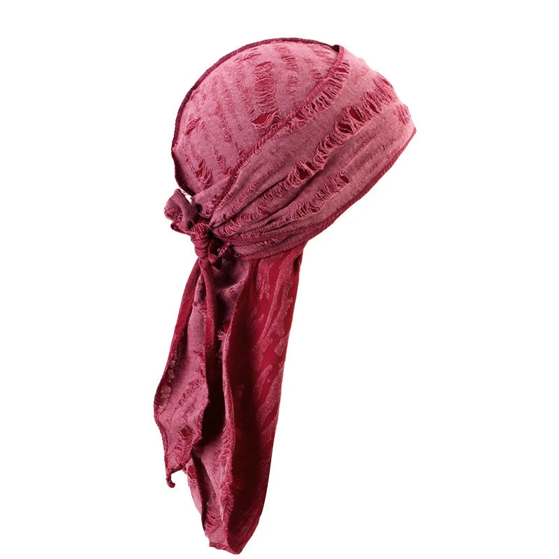 Unisex Jersey Durag Cap | Bandana Turban Headwear & Hair Accessory