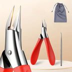 Professional Labor-Saving Nail Clippers Set 3Pcs Exfoliating Scissors Cuticle Cutter Pedicure Tool for Ingrown Toenails