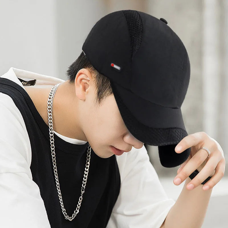 Quick-Dry Men’s Baseball Cap – Adjustable Outdoor Sports, Fishing, Golf & Hiking Hat