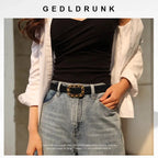 Women Belts Many Colurs Optional Genuine Leather Fashion Women's Pin Buckle Belt 2.8cm Wide Female Accessories