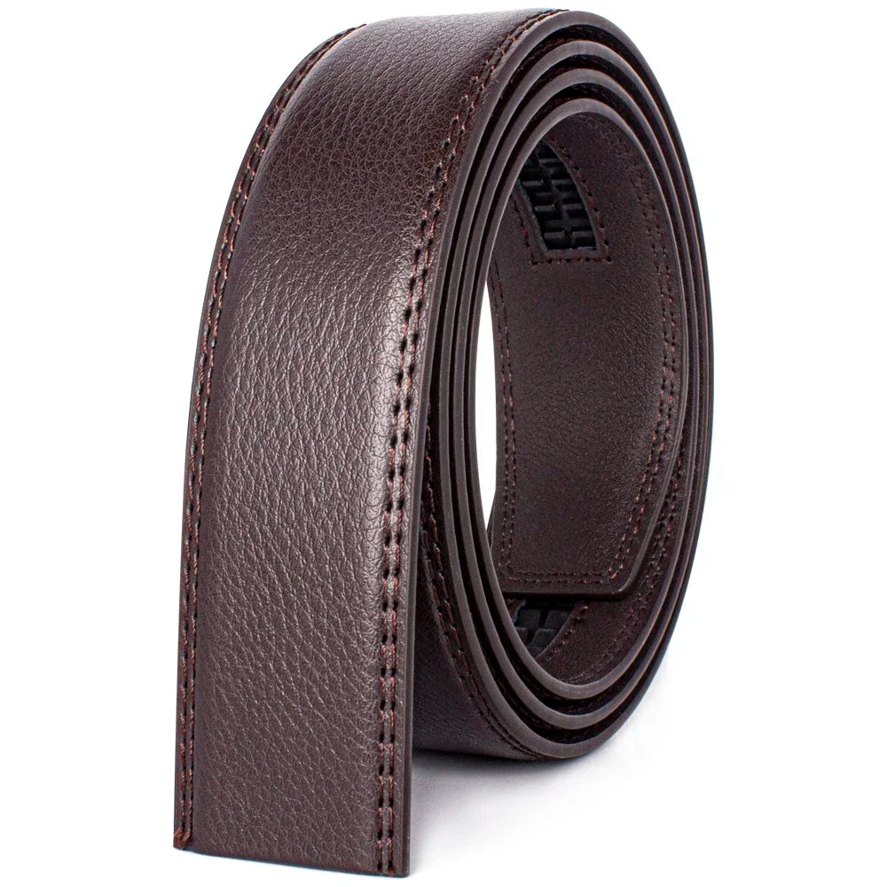 Women Belts Large Size Belt No Buckle for Automatic Buckle Genuine Leather Belts Without Buckle Cowskin High Quality