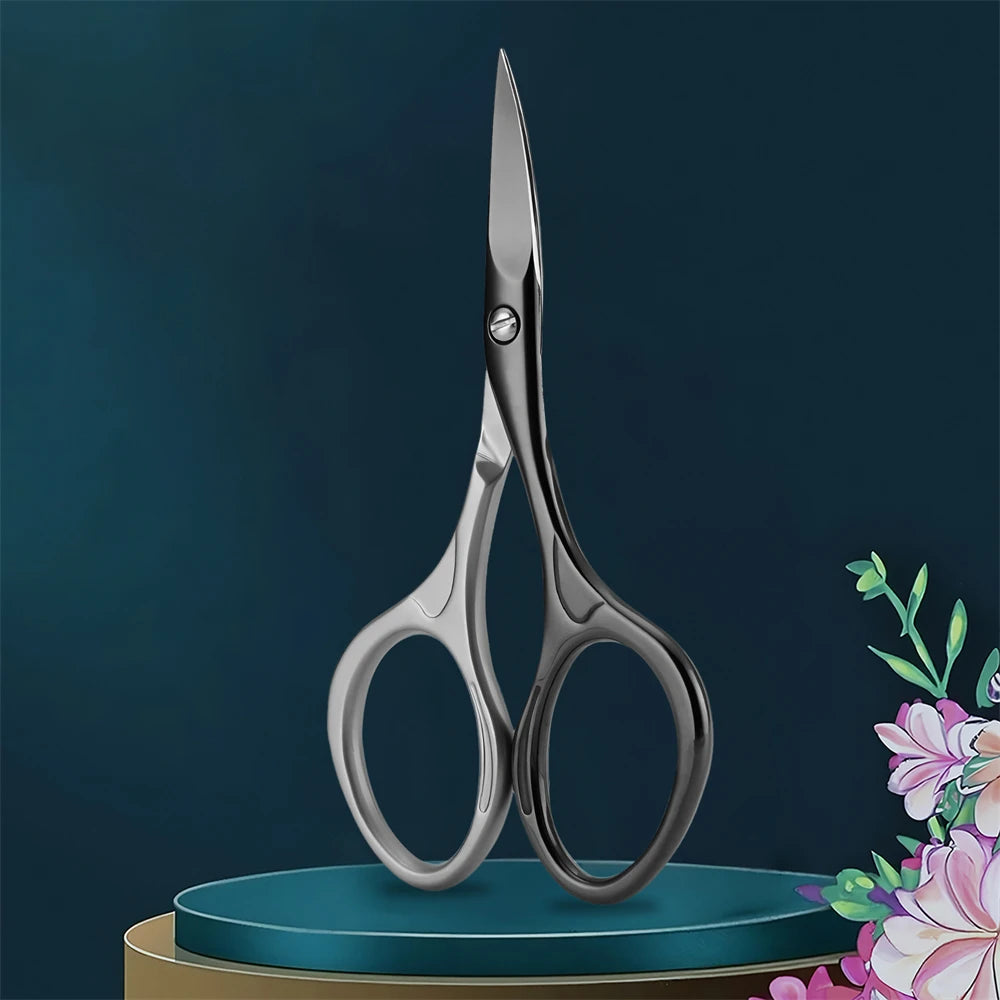 Professional Eyebrow Scissors & Manicure Trimmer – Nose Hair, Dead Skin, and Cuticle Cutter for Nail Art