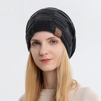 Women’s Winter Hot Sale Hat – Fashionable Slouchy Warm Multicolor Knitted Beanie, Trendy Design