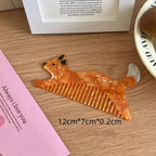 Creative Cartoon Anti-Static Acetate Hair Comb – Cute and Lovely Hairdressing Accessory for Hair Care and Scalp Massage