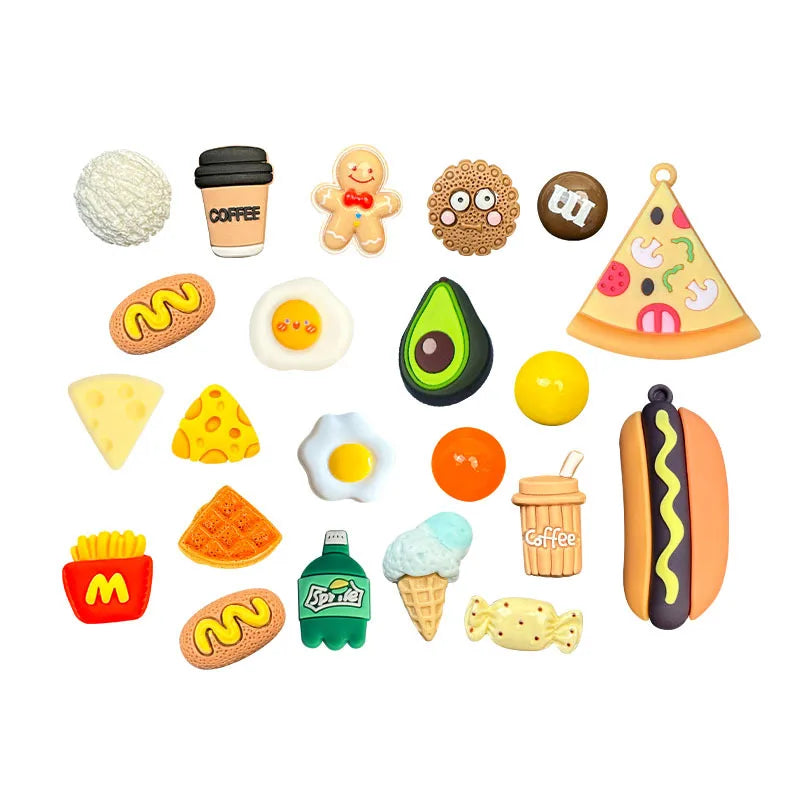 Trendy Detachable Crocs Shoe Flower – DIY Cartoon Food Charm Accessory with Premium Finish