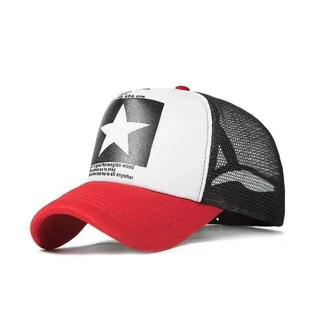 Unisex Spring Snapback Baseball Cap – Mesh Hip Hop Hat for Outdoor Casual Wear