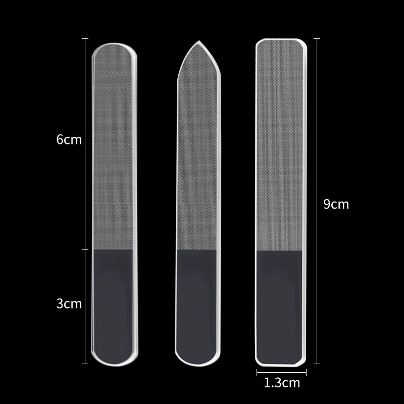 Crystal Glass Nail File – Fine Polishing Mini Nail Polisher for Manicure Care