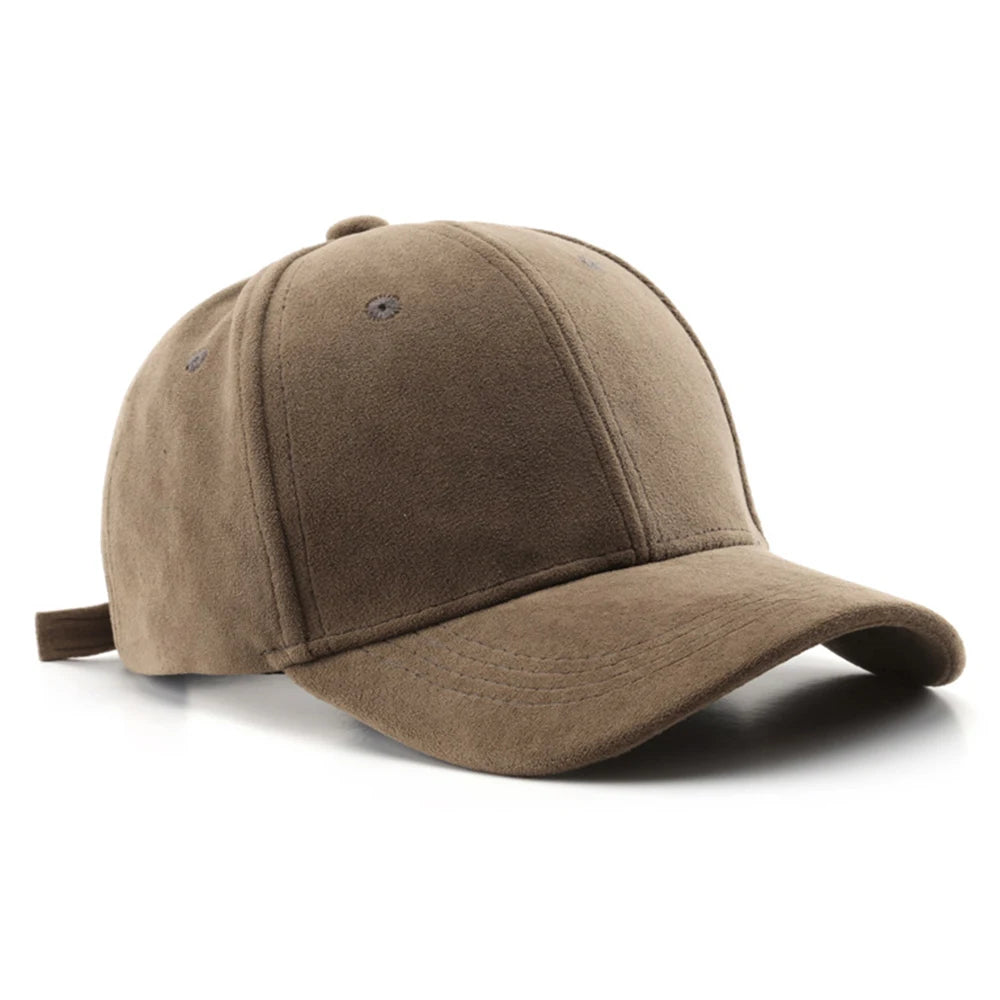 Trendy Brown Cashmere Baseball Cap – Vintage Outdoor Sports & Golf