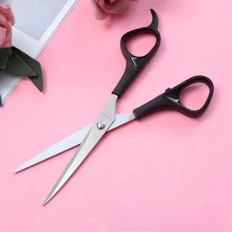 Stainless Steel Scissors with Plastic Handles and Tailor Shears Suitable for Cutting Fabrics, Paper, Leather, and Hair