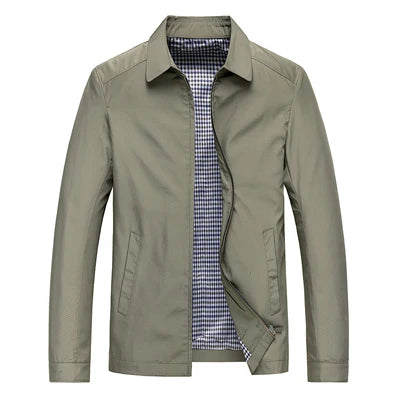 Spring Men’s Lightweight Business Jacket – Smart Casual Windbreaker