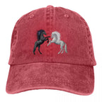 Casual Baseball Cap Men Hats Women Visor Protection Snapback Horse Animal Caps