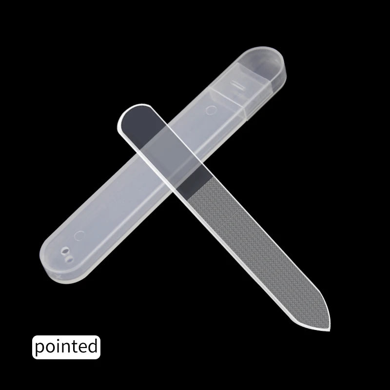 Crystal Glass Nail File – Fine Polishing Mini Nail Polisher for Manicure Care