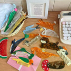 Creative Cartoon Anti-Static Acetate Hair Comb – Cute and Lovely Hairdressing Accessory for Hair Care and Scalp Massage