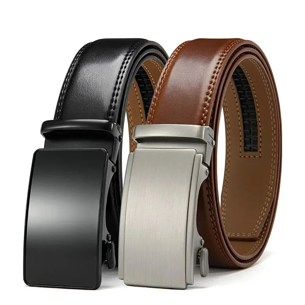 Automatic Buckle Men Belts Luxury Brand Belts For Men Leather Strap Casual Business For Men's Gifts Easy Style