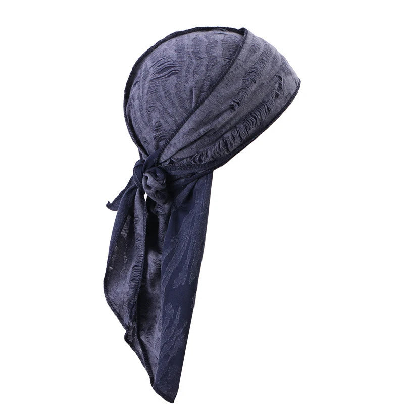 Unisex Jersey Durag Cap | Bandana Turban Headwear & Hair Accessory