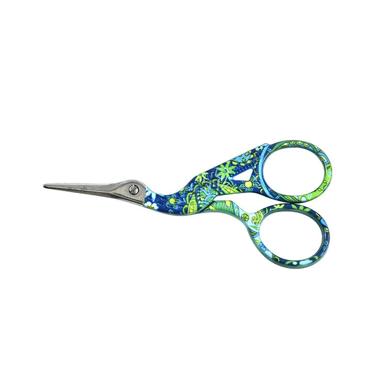 Retro Stainless Steel Tailor Scissors – Crane-Shaped Small Embroidery & Cross-Stitch Scissors for DIY Crafts and Home Use