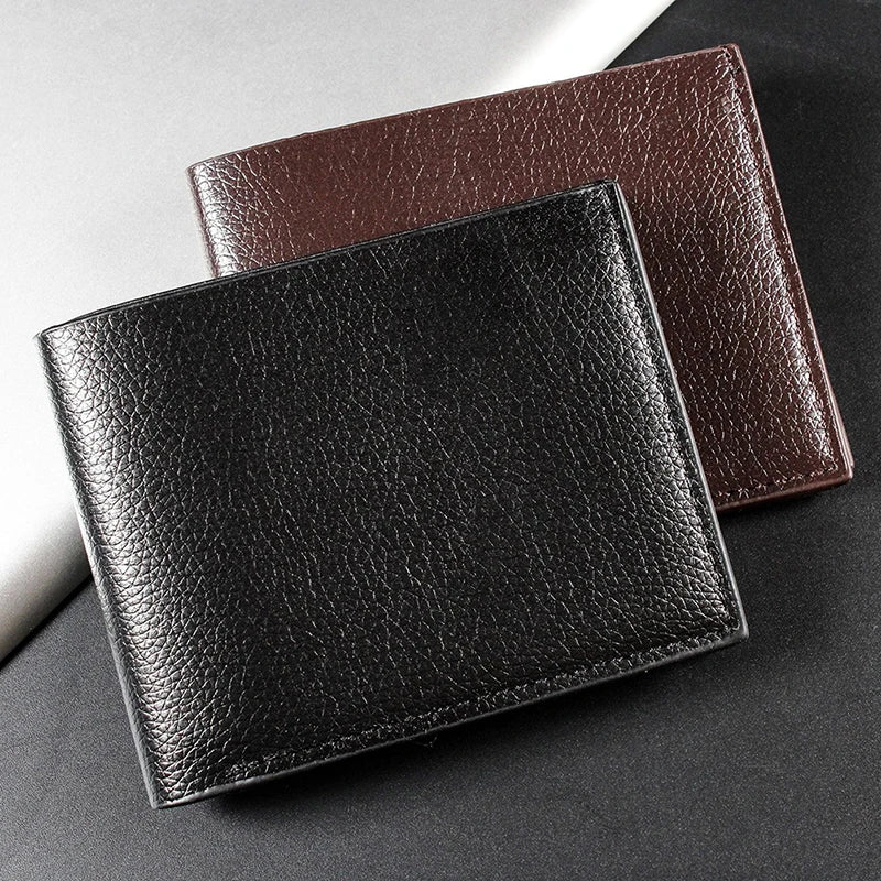 Men's Wallet Leather Men Wallets Premium Product  Artificial leather Wallets for Man Short Black Walet Portefeuille Homme