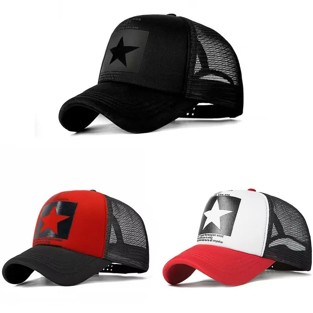 Unisex Spring Snapback Baseball Cap – Mesh Hip Hop Hat for Outdoor Casual Wear
