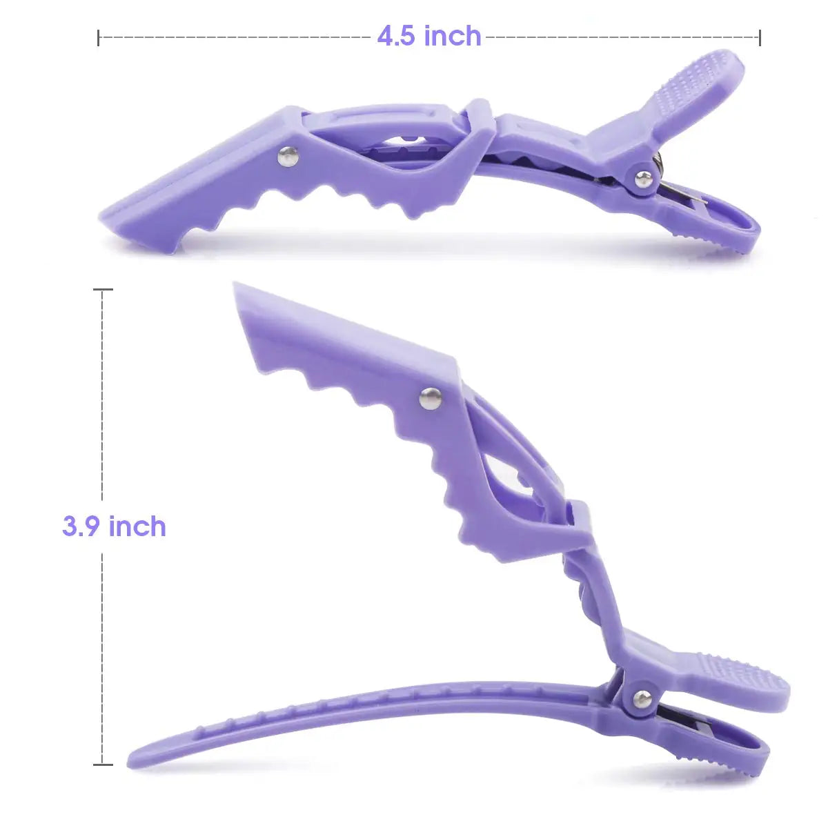 10pcs Hairdressing Alligator Hair Clips – Plastic Clamps for Sectioning, Styling, and Hair Accessories