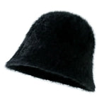 Thick Knitted Bucket Hat for Women – Warm Fisherman Beanie, Cold-Proof Casual Panama Cap for Fall & Winter”