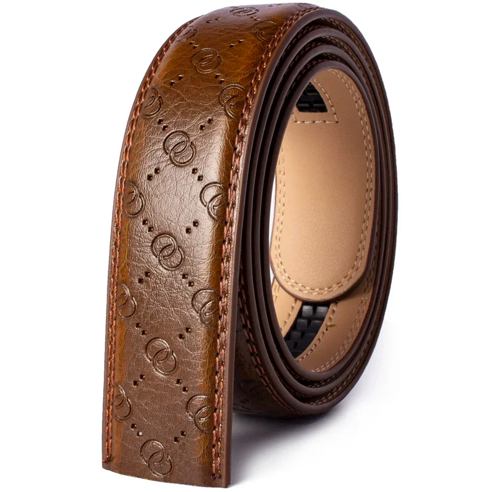 Women Belts Large Size Belt No Buckle for Automatic Buckle Genuine Leather Belts Without Buckle Cowskin High Quality