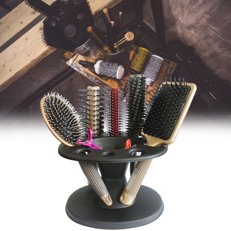 Salon Barber PP Storage Stand – 1pcs Organizer Rack for Hairdressing Combs, Brushes, Scissors, and Styling Tools