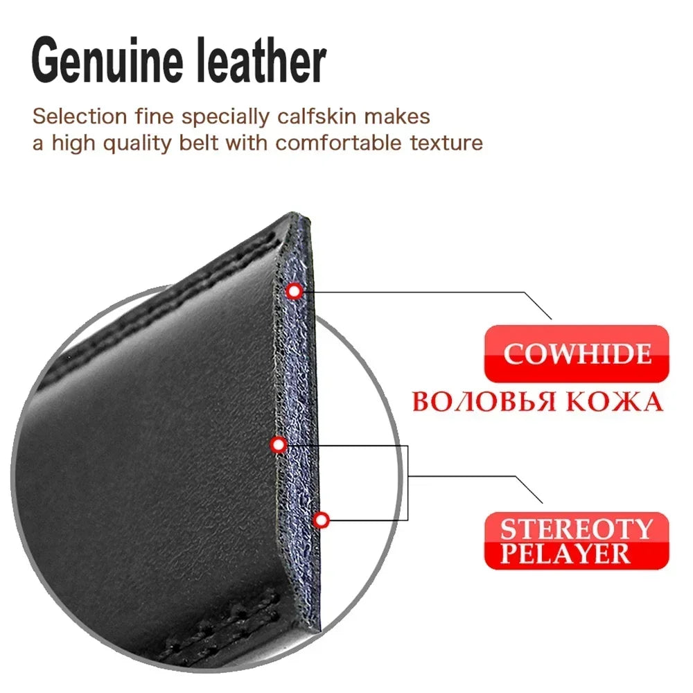 Automatic Buckle Men Belts Luxury Brand Belts For Men Leather Strap Casual Business For Men's Gifts Easy Style