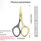 Professional Eyebrow Scissors & Manicure Trimmer – Nose Hair, Dead Skin, and Cuticle Cutter for Nail Art