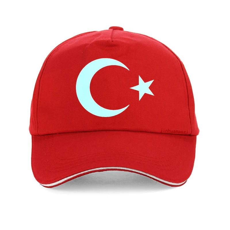 Men’s Turkish Flag Baseball Cap – Summer Casual Dad Hat, Fashion Accessory for Women & Men”