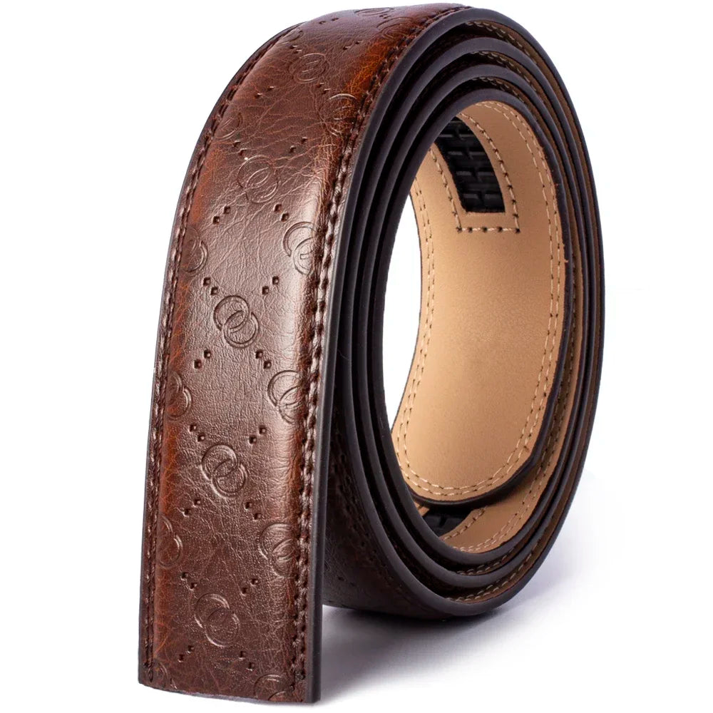 Women Belts Large Size Belt No Buckle for Automatic Buckle Genuine Leather Belts Without Buckle Cowskin High Quality