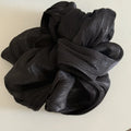 Fashion Vintage Chiffon Scrunchies with Glossy Finish – Elegant Ponytail Hair Bands