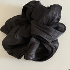 Fashion Vintage Chiffon Scrunchies with Glossy Finish – Elegant Ponytail Hair Bands