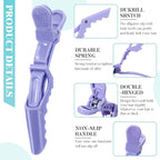 10pcs Hairdressing Alligator Hair Clips – Plastic Clamps for Sectioning, Styling, and Hair Accessories