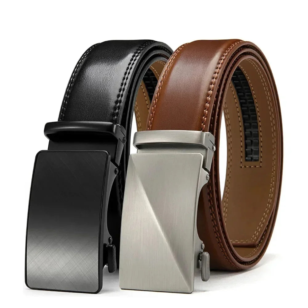 Automatic Buckle Men Belts Luxury Brand Belts For Men Leather Strap Casual Business For Men's Gifts Easy Style