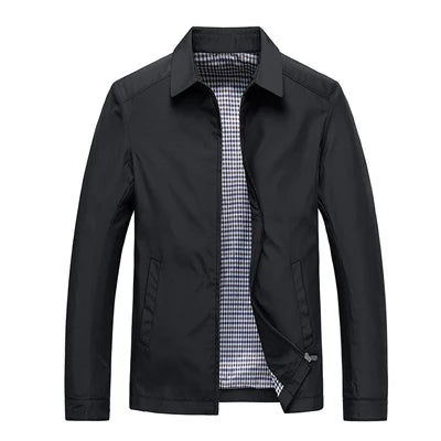 Spring Men’s Lightweight Business Jacket – Smart Casual Windbreaker