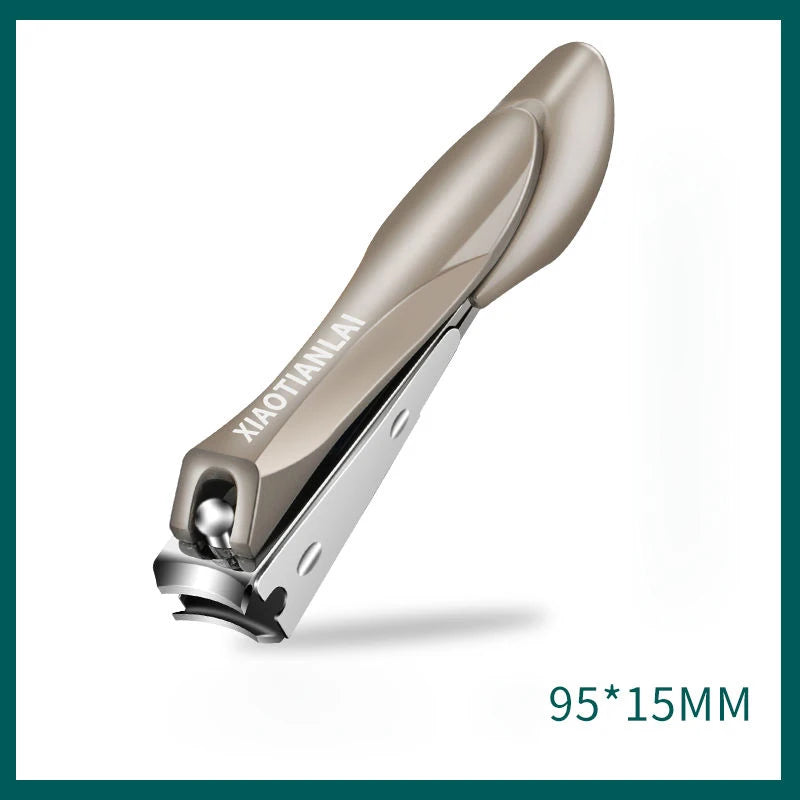 Nail Clippers Stainless Steel Sharpest Nail Cutter Duty Curved Edge for Adult Men Women Swing Out Nail Cleaner/File