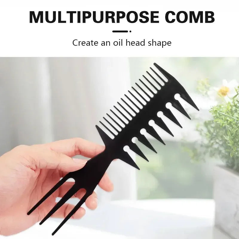 10pcs Professional Black Hairdressing Comb Set – Versatile Styling, Barber, Tail, and Training Combs for Salon and Stylist Use