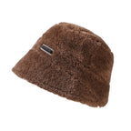 Thick Knitted Bucket Hat for Women – Warm Fisherman Beanie, Cold-Proof Casual Panama Cap for Fall & Winter”