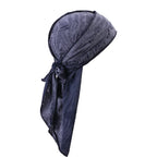 Ripped Long-Tail Pirate Hat for Men & Women – Elastic Hip-Hop Durag Headwrap