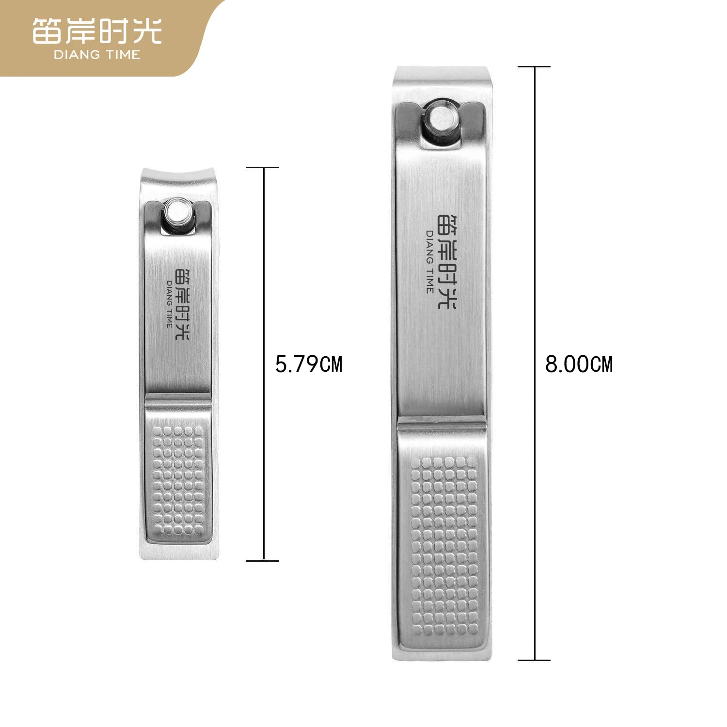 2-Pack Black & Silver Nail Clippers – Sharp, Non-Slip Stainless Steel Trimmers for Easy Manicure