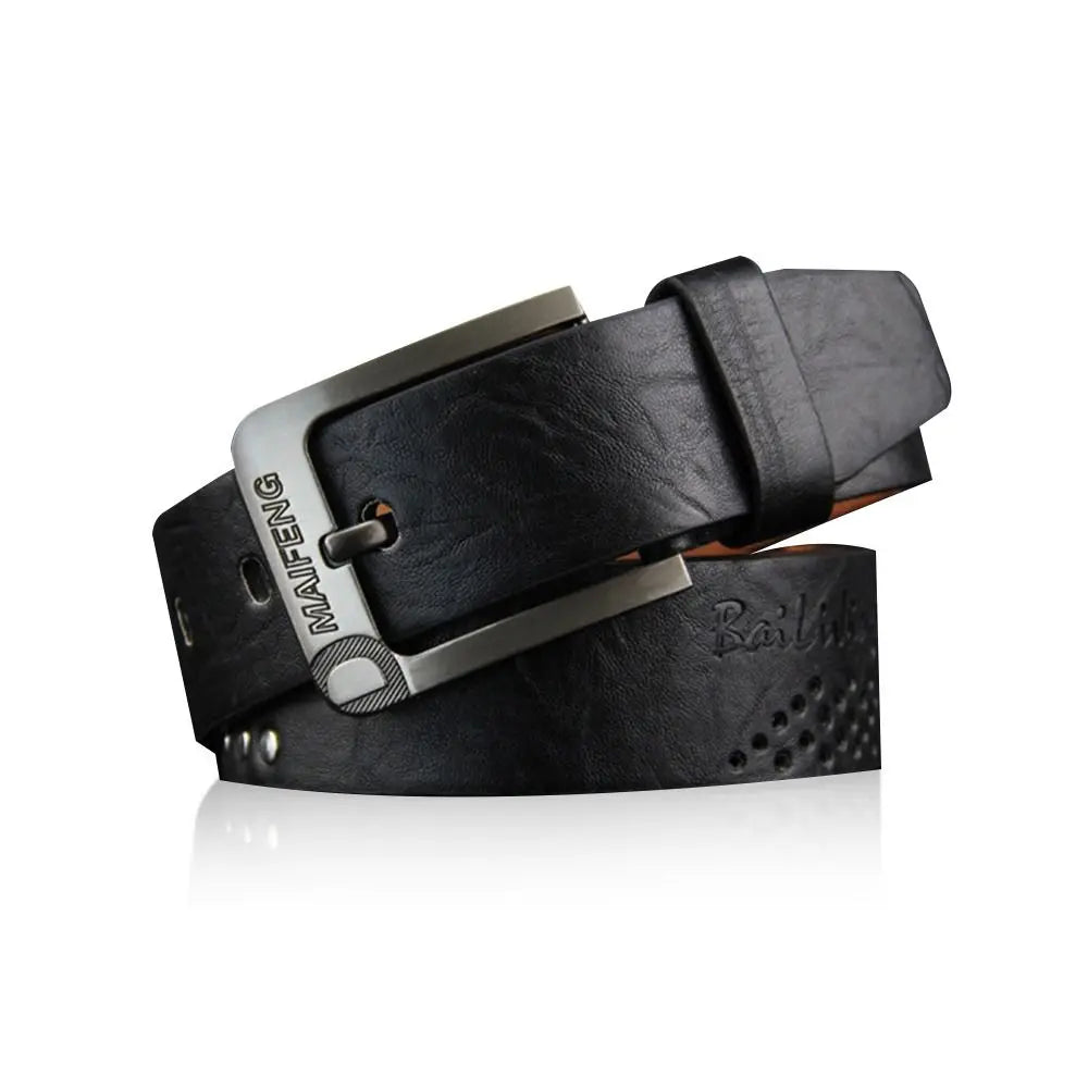Durable Vintage Casual Leather Belt Men Belts Pants Bands Pin Buckle Waistband