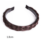 Retro Non-Slip Hair Bands for Women and Girls – Fishbone Twist Headband for Braids
