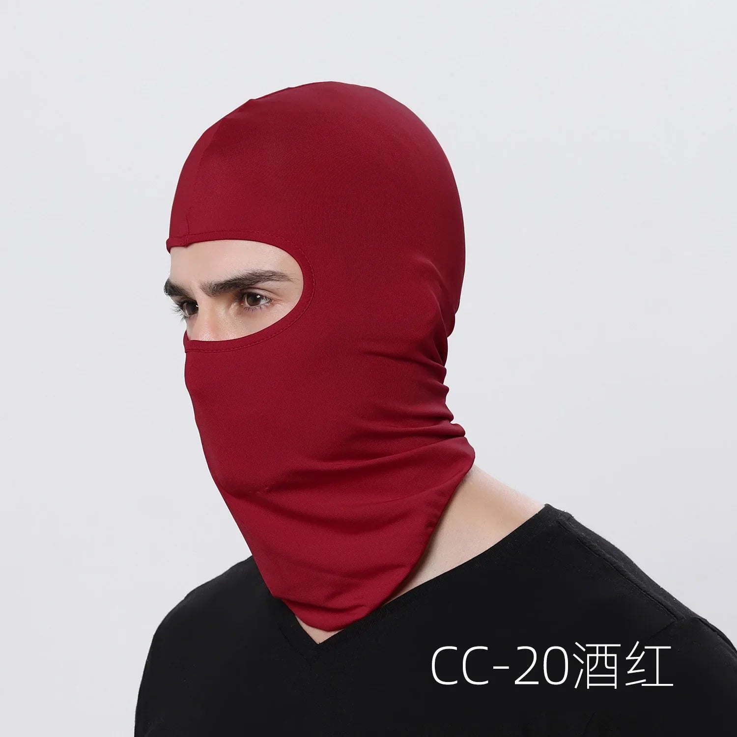 Men’s Cycling Balaclava Face Mask – Windproof, Breathable, Anti-UV Helmet Liner for Ski & Motorcycle (Ski Mask)