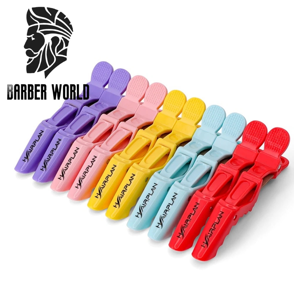 10pcs Hairdressing Alligator Hair Clips – Plastic Clamps for Sectioning, Styling, and Hair Accessories