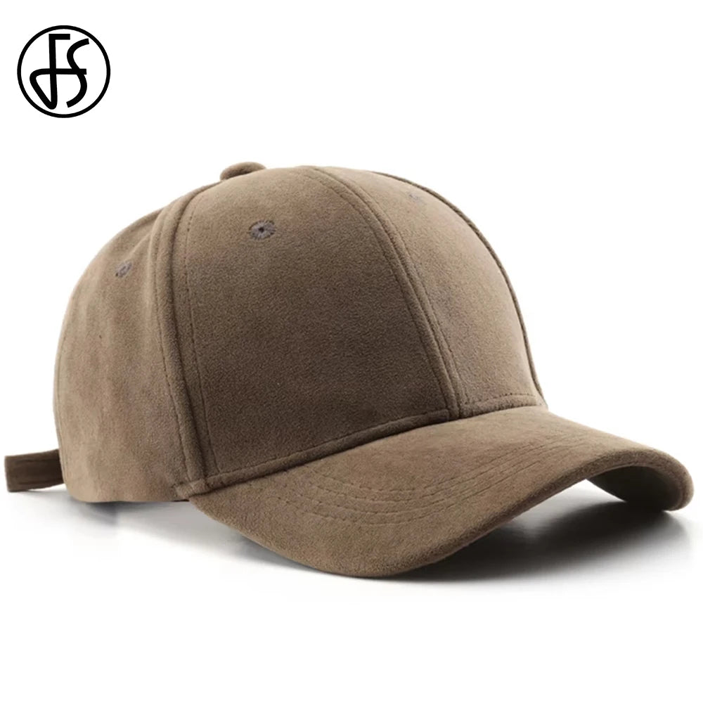 Trendy Brown Cashmere Baseball Cap – Vintage Outdoor Sports & Golf
