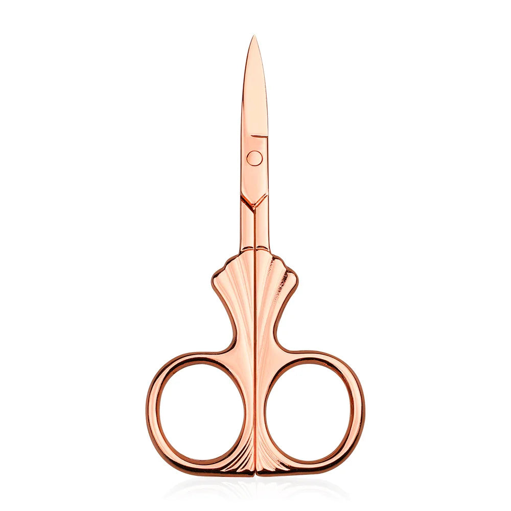 Vintage Stainless Steel Eyebrow Trimming Scissors