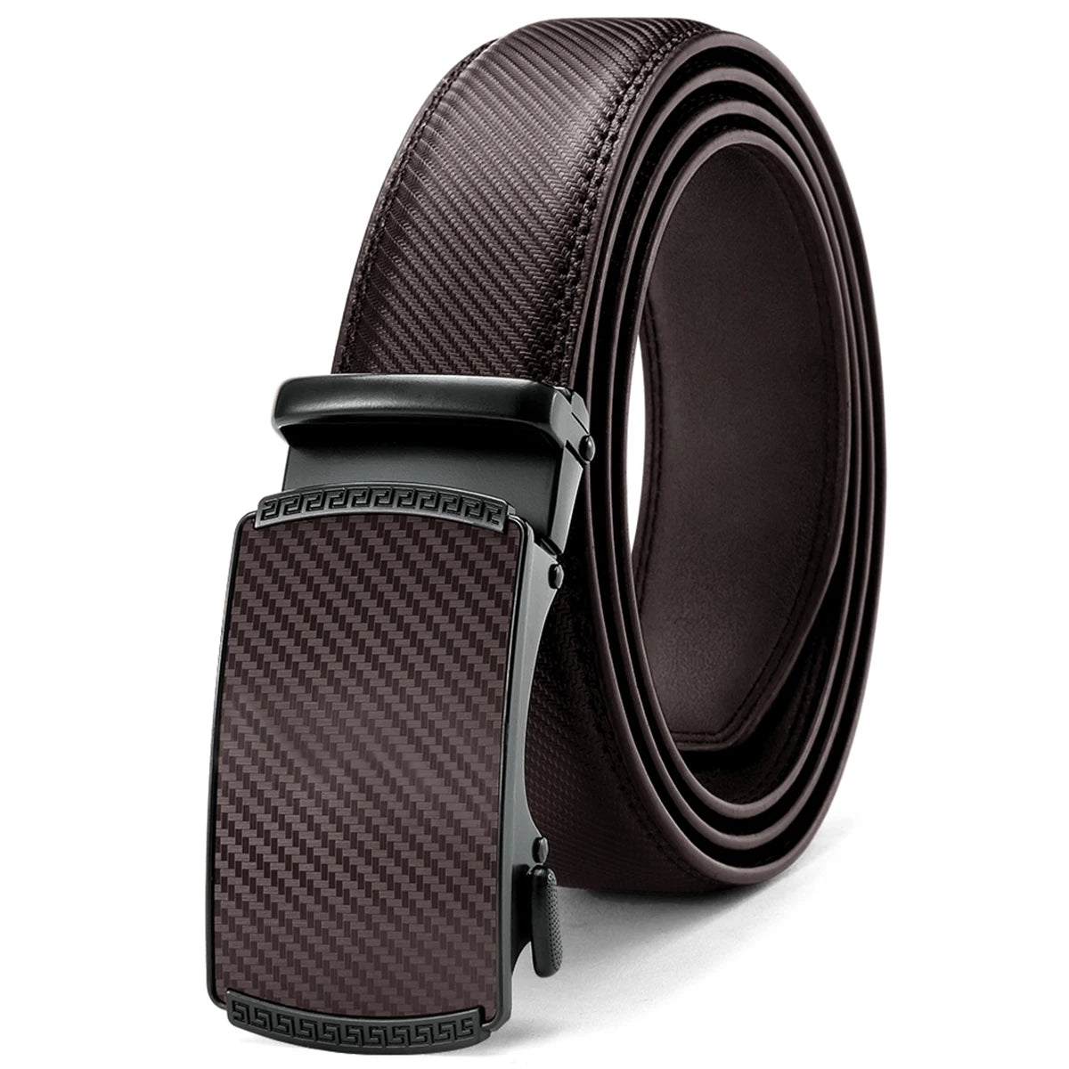 Men Belts Metal Automatic Buckle Brand High Quality Leather Belts for Men Famous Brand Luxury Work Business Strap